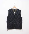 TAION｜MILITARY VNECK W-ZIP DOWN VEST（SOFT SHELL） [[TAION-001ALSZML-1-26AW]][D]