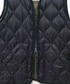 TAION｜MILITARY VNECK W-ZIP DOWN VEST（SOFT SHELL） [[TAION-001ALSZML-1-26AW]][D]