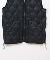 TAION｜MILITARY VNECK W-ZIP DOWN VEST（SOFT SHELL） [[TAION-001ALSZML-1-26AW]][D]