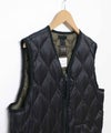 TAION｜MILITARY VNECK W-ZIP DOWN VEST（SOFT SHELL） [[TAION-001ALSZML-1-26AW]][D]
