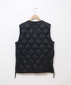 TAION｜MILITARY VNECK W-ZIP DOWN VEST（SOFT SHELL） [[TAION-001ALSZML-1-26AW]][D]