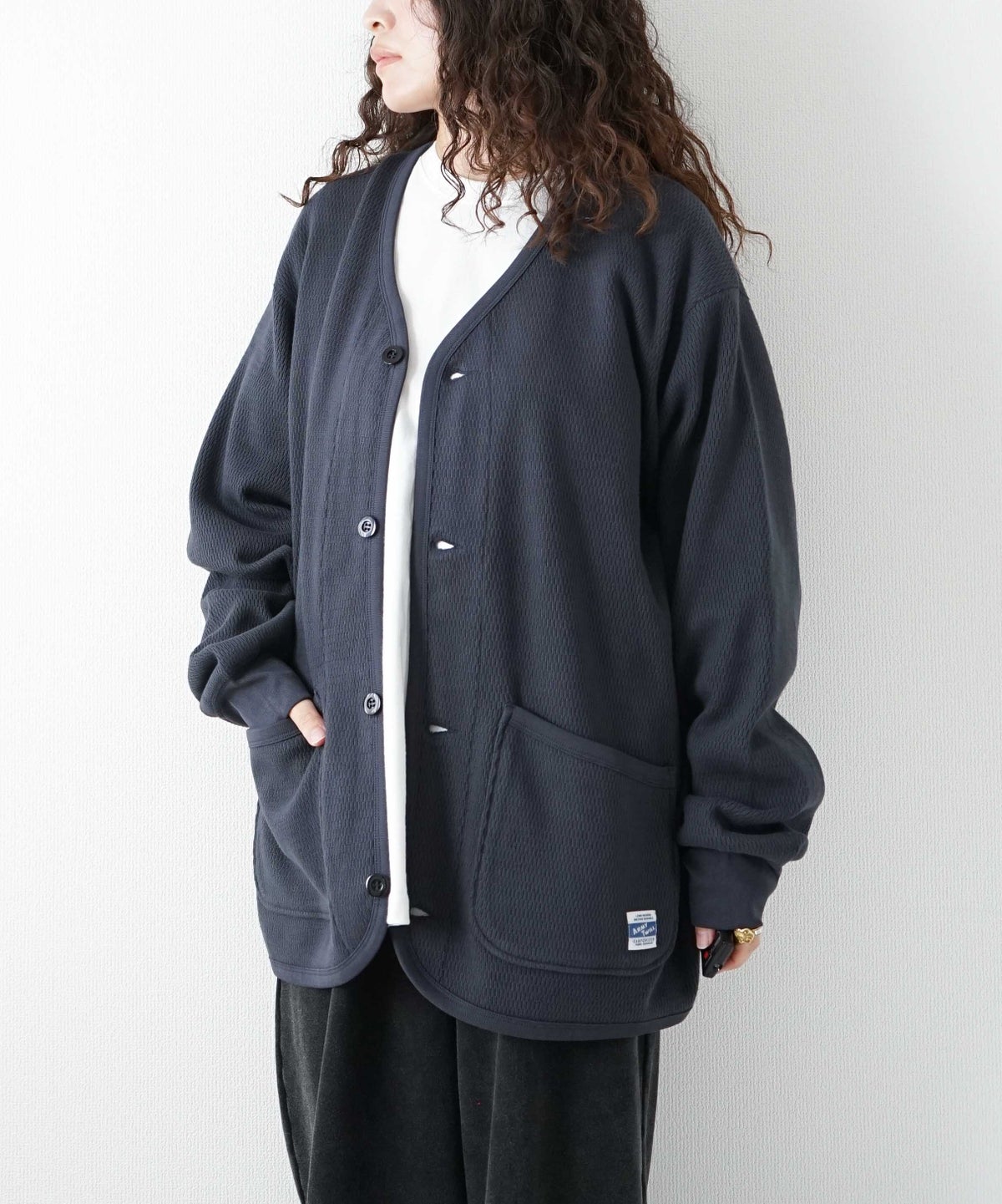  ARMY TWILL｜Honeycomb Cardigan [[AM-2653008]][D]