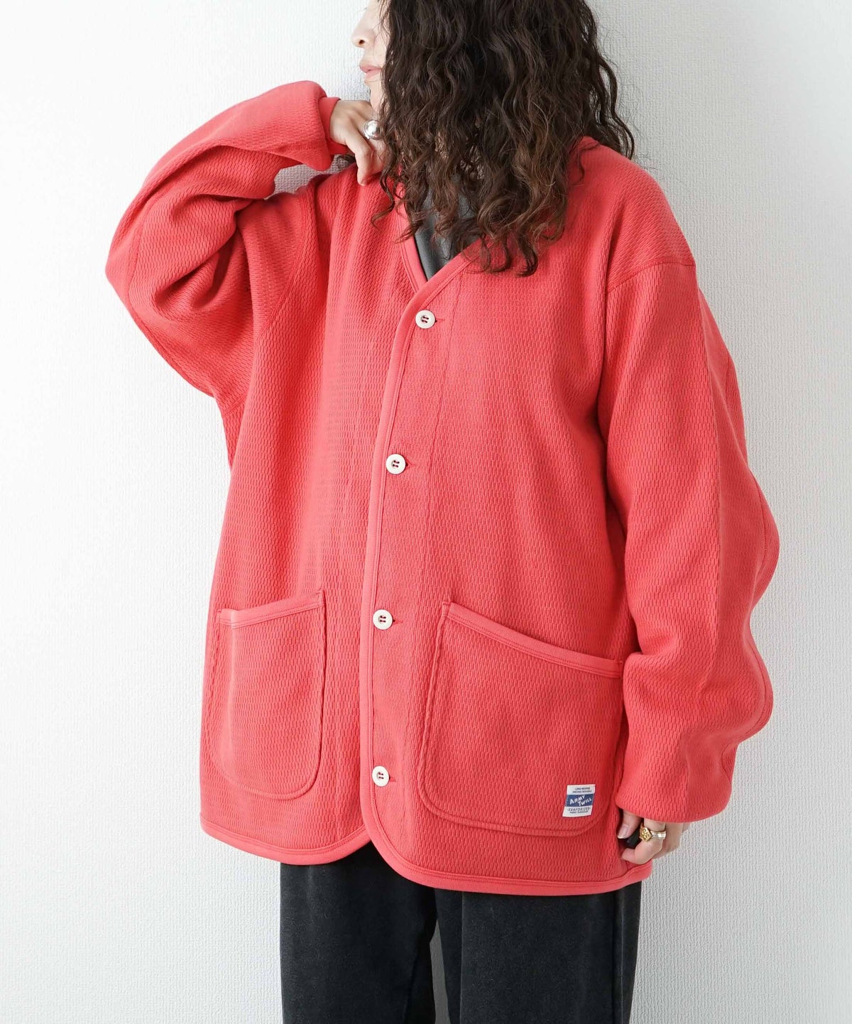  ARMY TWILL｜Honeycomb Cardigan [[AM-2653008]][D]