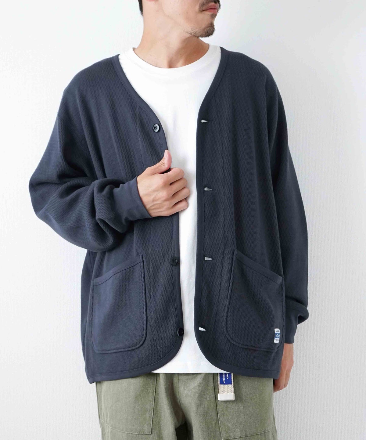  ARMY TWILL｜Honeycomb Cardigan [[AM-2653008]][D]