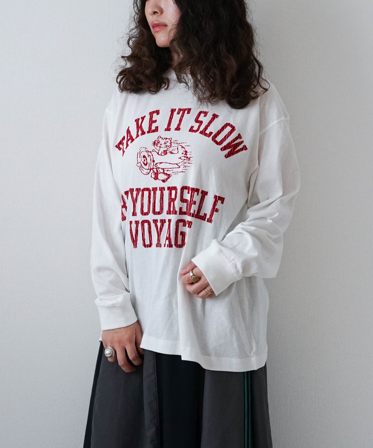 day standard｜天竺TAKE IT SLOWロンTee [[W1106222]][D]
