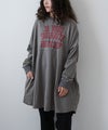KAKELA & TRANQUIL｜ロング切り替えクルーロングカレッジ刺繍 [[12605-520-10]][D]