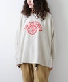 KAKELA & TRANQUIL｜カレッジプリントワイドクルー [[12606-543-10]][D]
