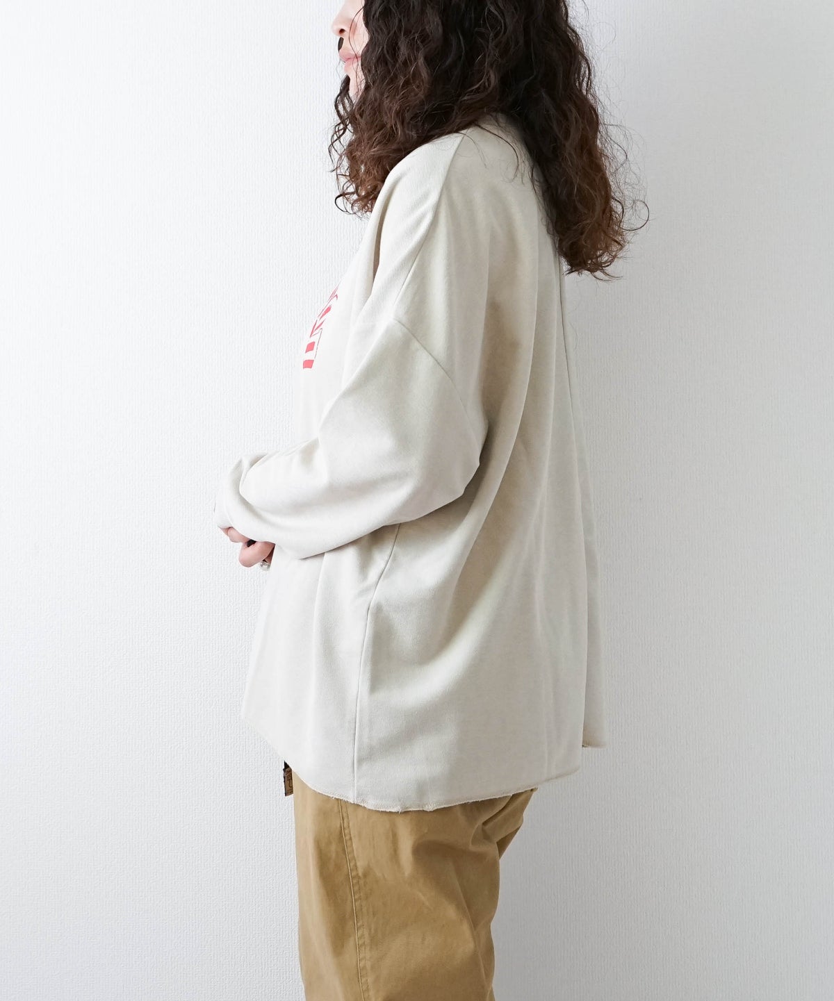 KAKELA & TRANQUIL｜カレッジプリントワイドクルー [[12606-543-10]][D]