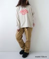 KAKELA & TRANQUIL｜カレッジプリントワイドクルー [[12606-543-10]][D]