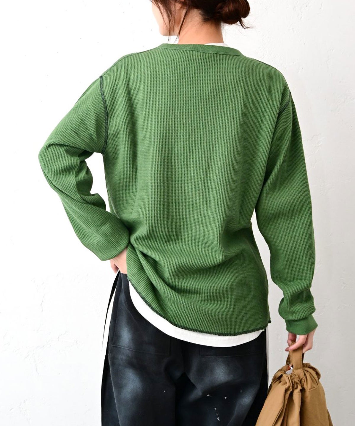 Champion｜LONG SLEEVE T-SHIRT(ワッフルロゴT) [[C3-E418]][C]