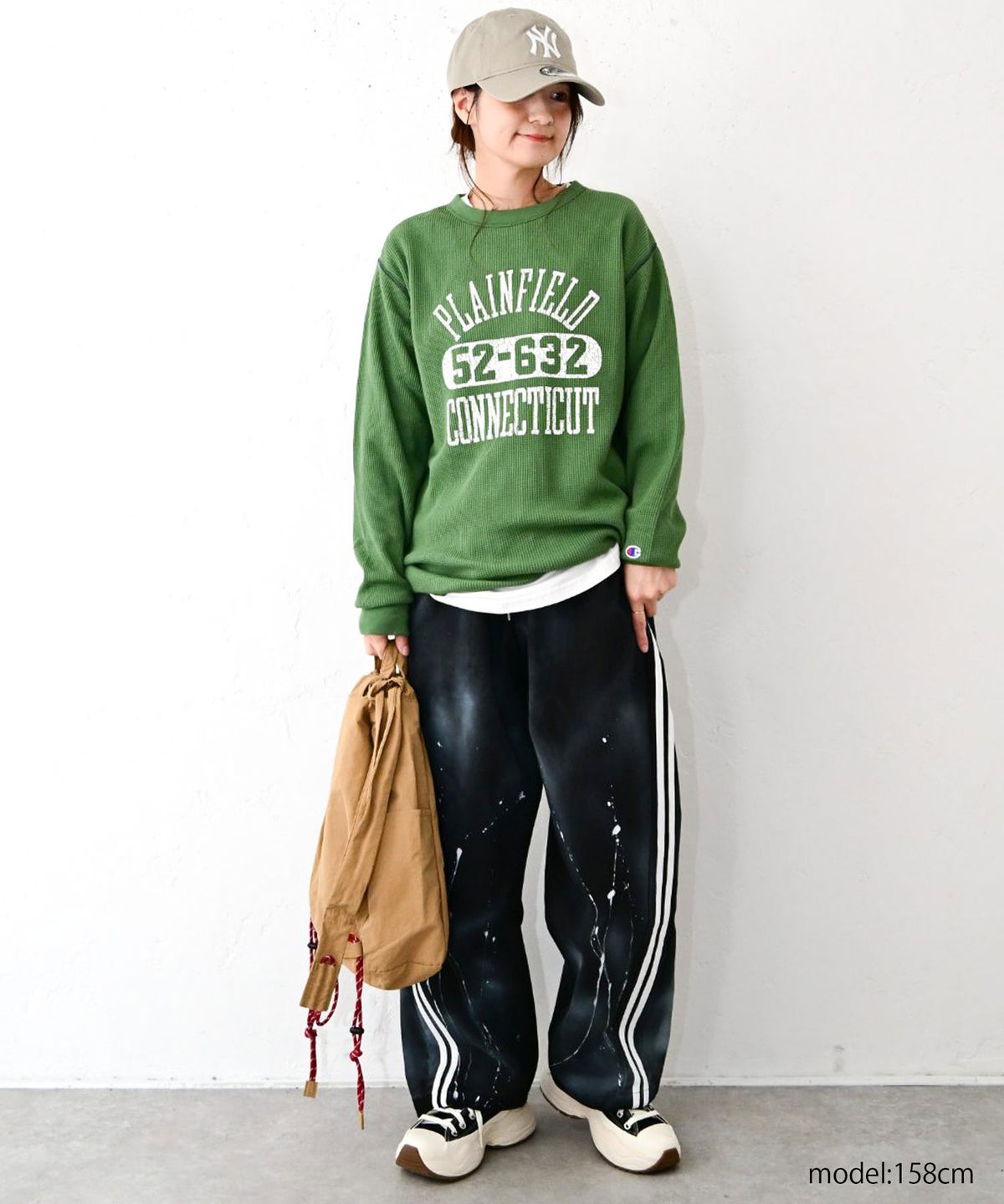 Champion｜LONG SLEEVE T-SHIRT(ワッフルロゴT) [[C3-E418]][C]
