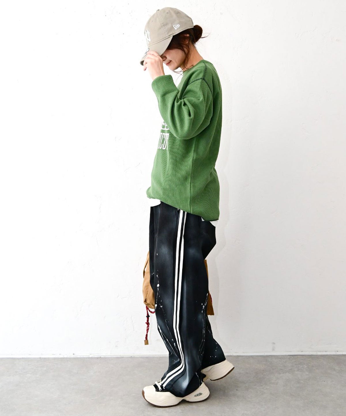 Champion｜LONG SLEEVE T-SHIRT(ワッフルロゴT) [[C3-E418]][C]