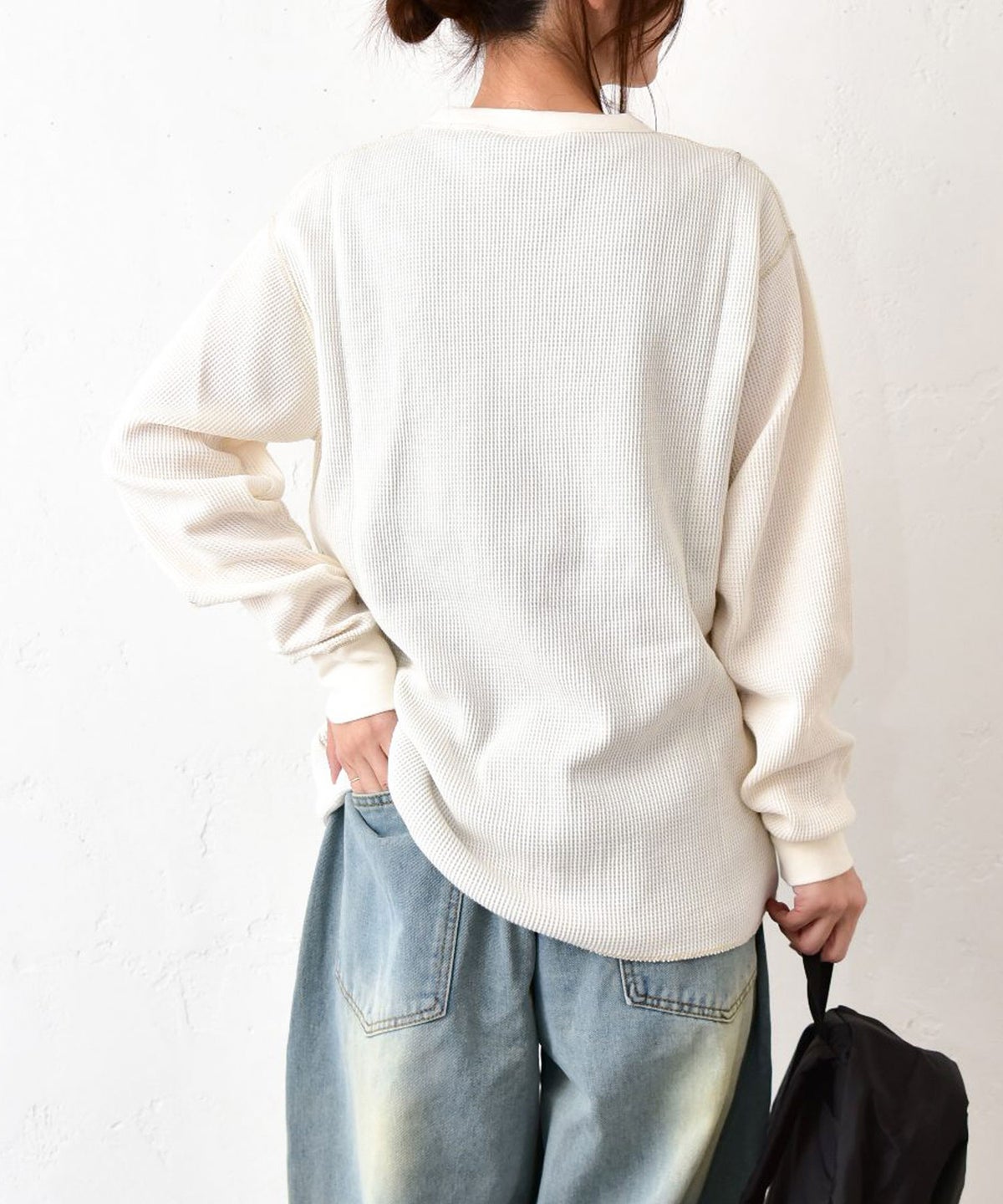 Champion｜LONG SLEEVE T-SHIRT(ワッフルロゴT) [[C3-E418]][C]