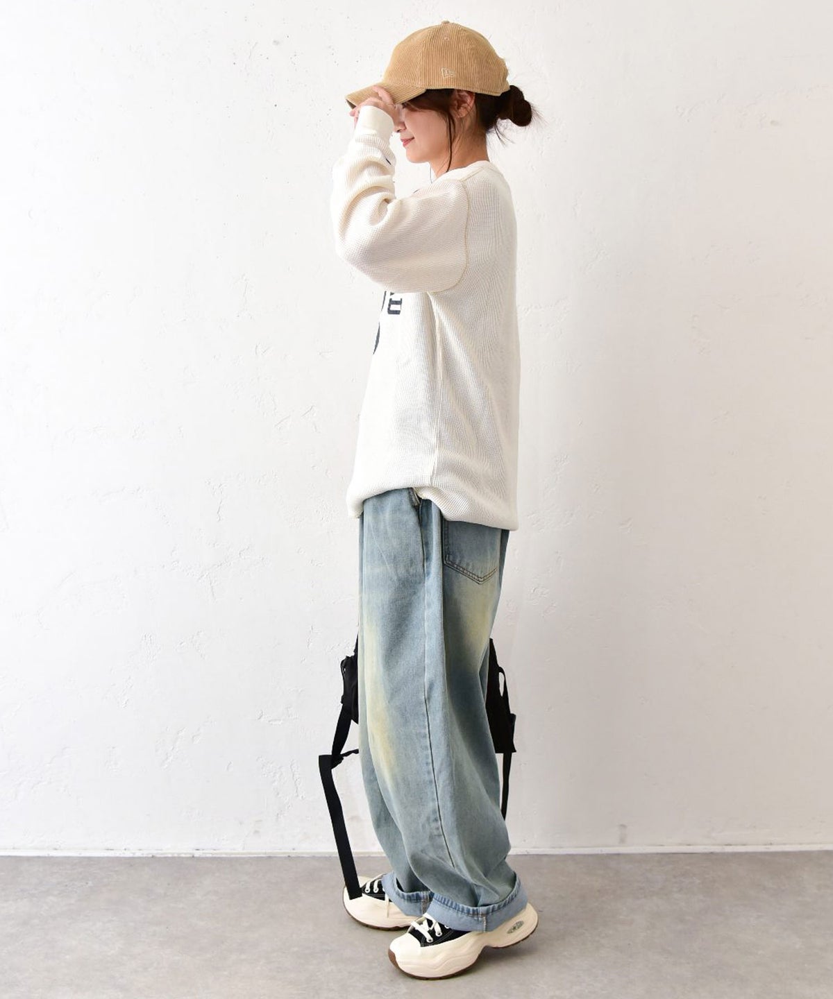 Champion｜LONG SLEEVE T-SHIRT(ワッフルロゴT) [[C3-E418]][C]