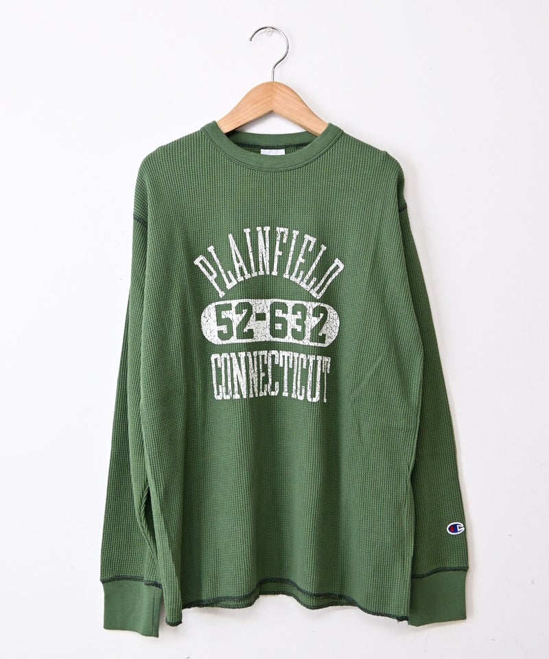 Champion｜LONG SLEEVE T-SHIRT(ワッフルロゴT) [[C3-E418]][C]