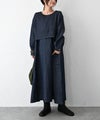  08Mab｜リネンデニムピンタックワンピース [[CF-526HF1994m]][C]