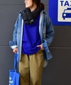 UNIVERSAL　OVERALL｜ニットデニム　WORK SHIRTS [[U2632110]][C]