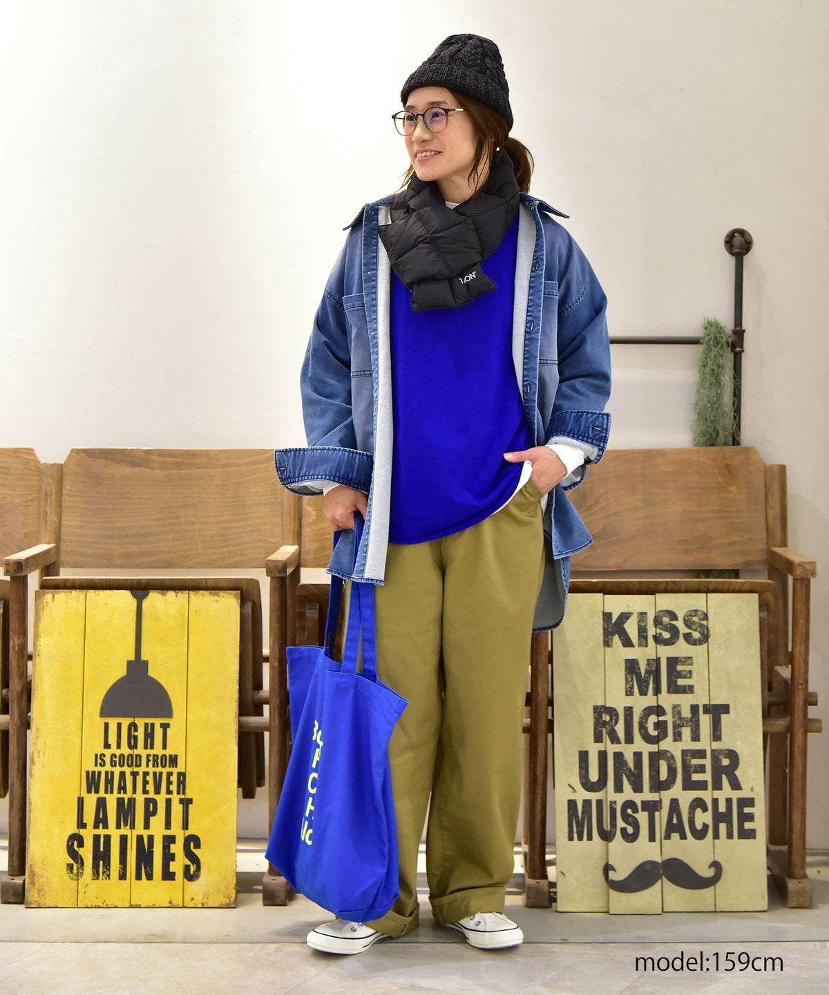 UNIVERSAL　OVERALL｜ニットデニム　WORK SHIRTS [[U2632110]][C]