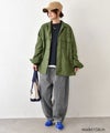  DENIM&DUNGAREE｜バックサテン ラクガキシャツ [[22680100]][C]