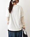 DENIM&DUNGAREE｜テンジクFOREVERレイヤード L/S TEE [[22680402]][C]