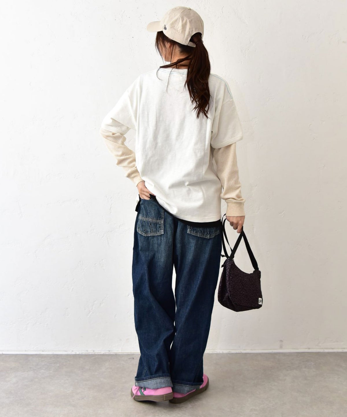 DENIM&DUNGAREE｜テンジクFOREVERレイヤード L/S TEE [[22680402]][C]