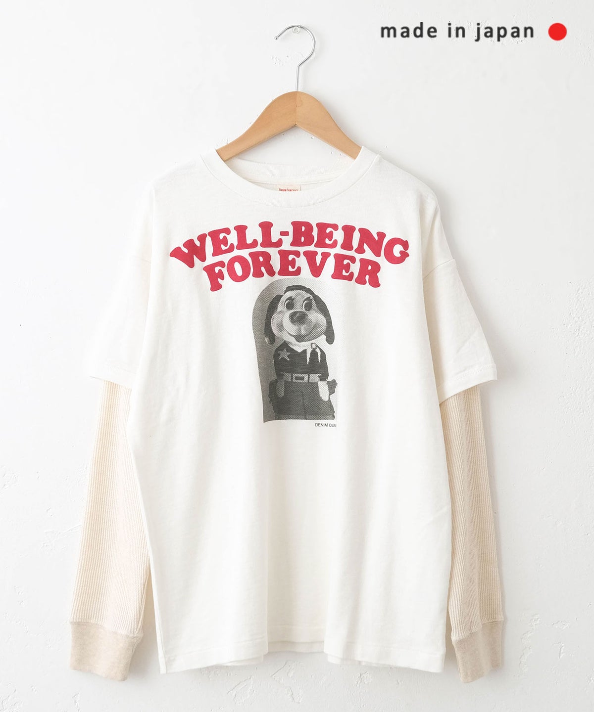 DENIM&DUNGAREE｜テンジクFOREVERレイヤード L/S TEE [[22680402]]