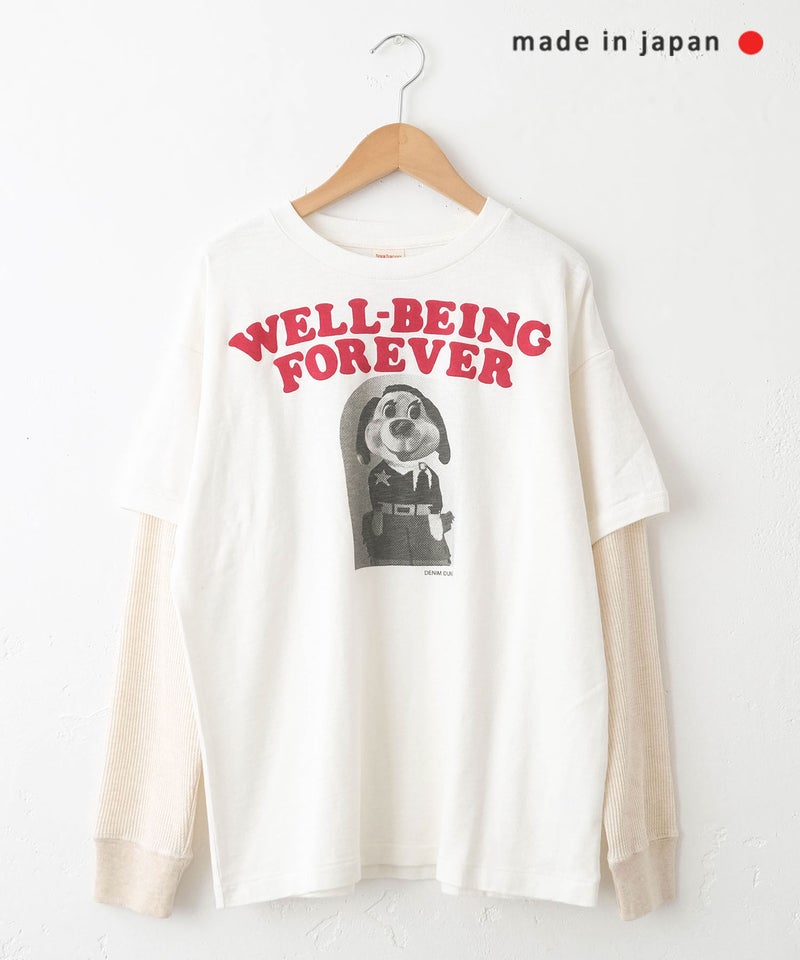 DENIM&DUNGAREE｜テンジクFOREVERレイヤード L/S TEE [[22680402]]