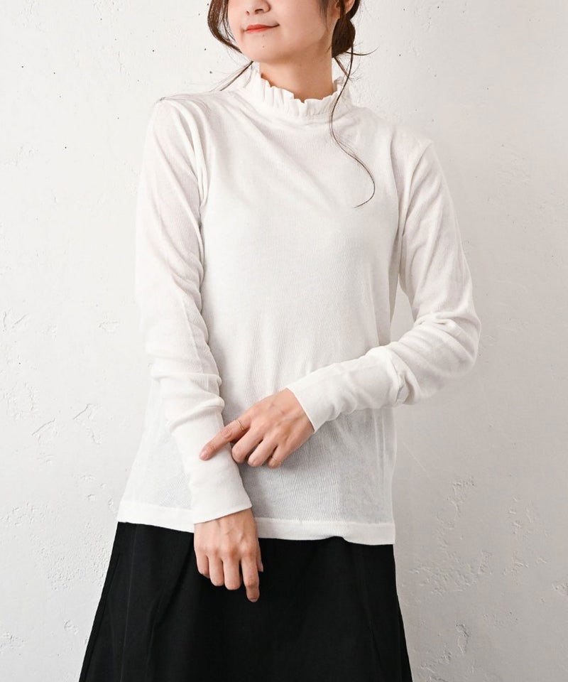 HEAVENLY｜Frillneck Pullover [[2648154]][C]