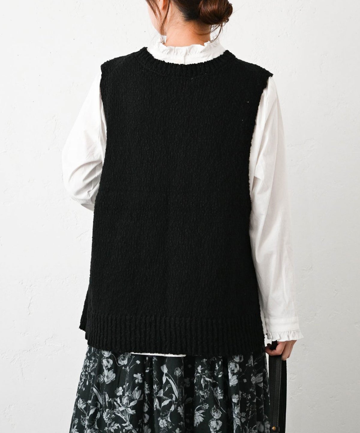 HEAVENLY｜Cotton Side Button Knit Vest [[2648164]][C]