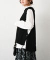 HEAVENLY｜Cotton Side Button Knit Vest [[2648164]][C]