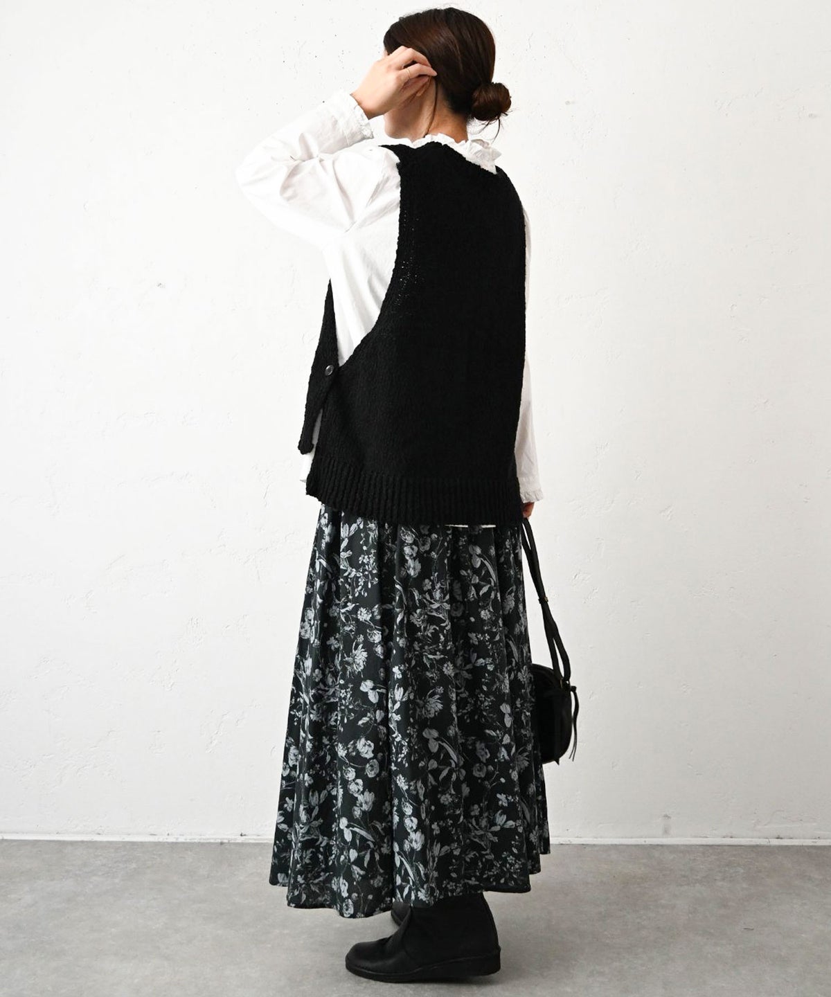 HEAVENLY｜Cotton Side Button Knit Vest [[2648164]][C]