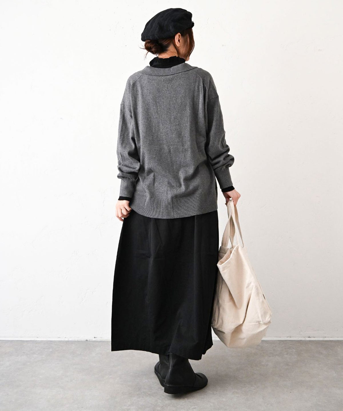 HEAVENLY｜Cotton Cashmere Collared Knit Cardigan [[2648174]][C]