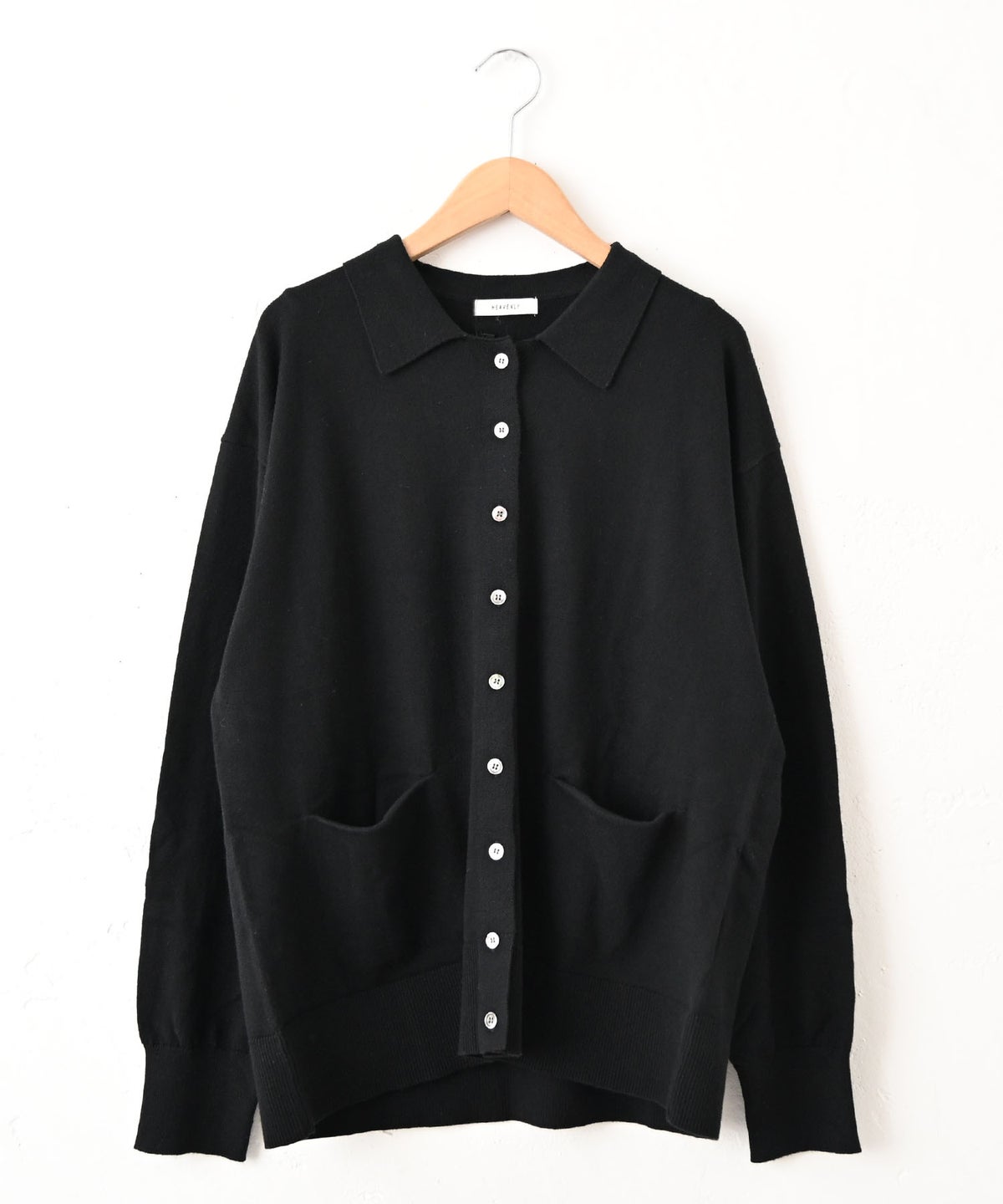 HEAVENLY｜Cotton Cashmere Collared Knit Cardigan [[2648174]][C]