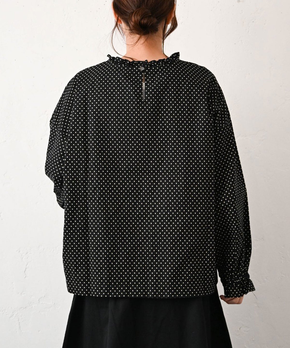 HEAVENLY｜Dot Mini Frill Pullover [[2649062]][C]