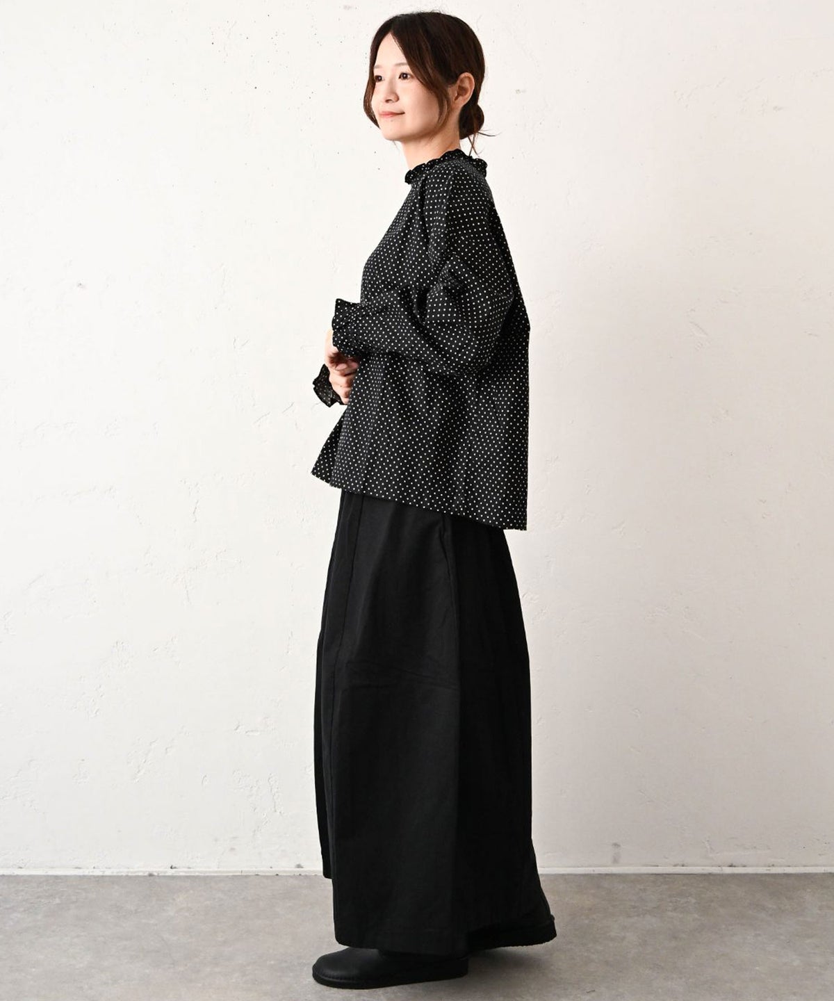 HEAVENLY｜Dot Mini Frill Pullover [[2649062]][C]