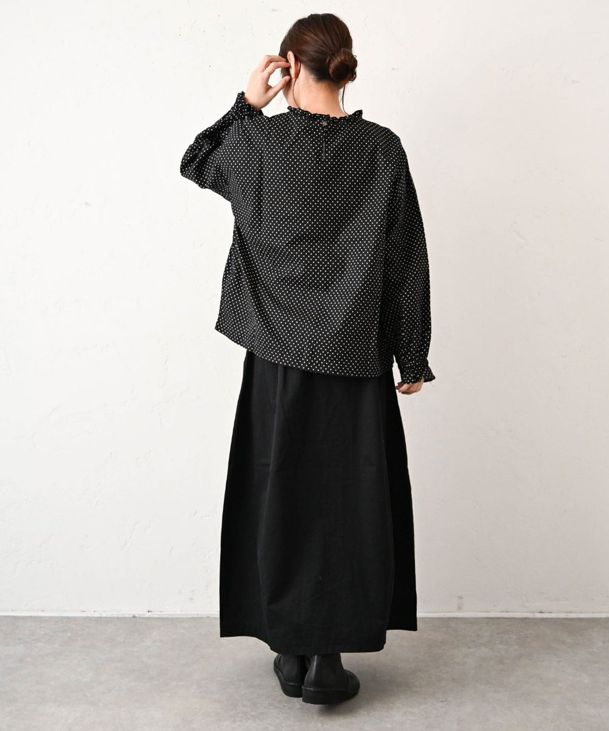 HEAVENLY｜Dot Mini Frill Pullover [[2649062]][C]