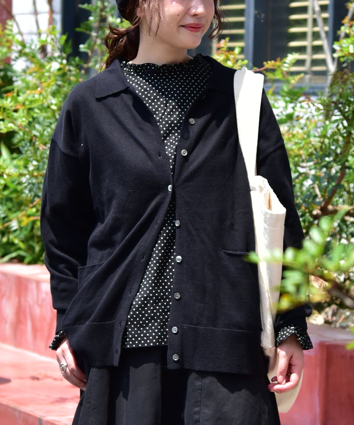 HEAVENLY｜Dot Mini Frill Pullover [[2649062]][C]
