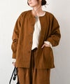HEAVENLY｜Cotton Twill Nocollar Jacket [[2649103]][C]