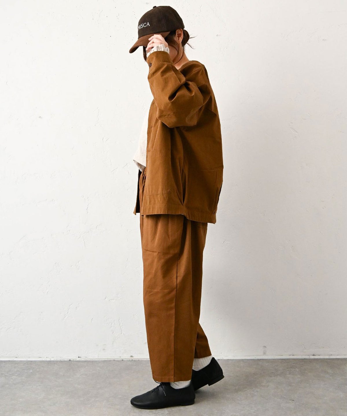 HEAVENLY｜Cotton Twill Nocollar Jacket [[2649103]][C]