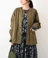 HEAVENLY｜Cotton Twill Nocollar Jacket [[2649103]][C]