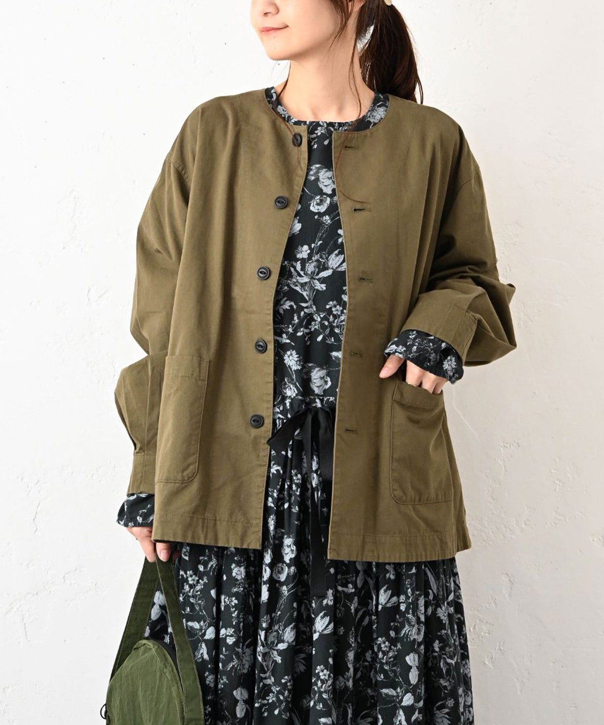 HEAVENLY｜Cotton Twill Nocollar Jacket [[2649103]][C]