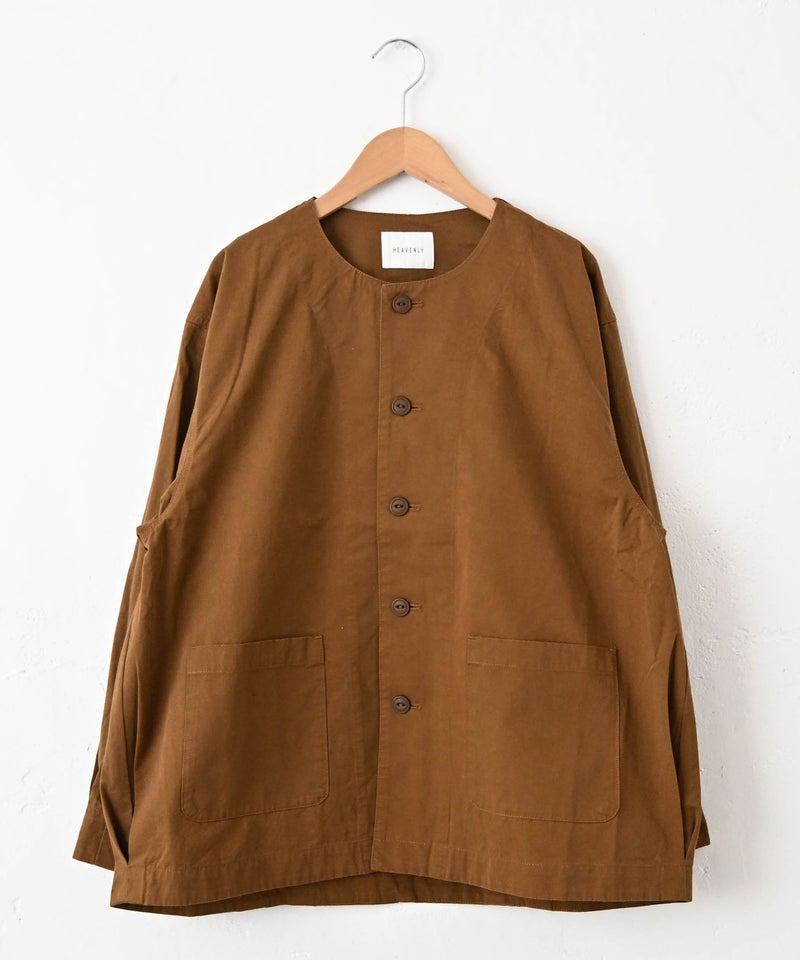 HEAVENLY｜Cotton Twill Nocollar Jacket [[2649103]][C]