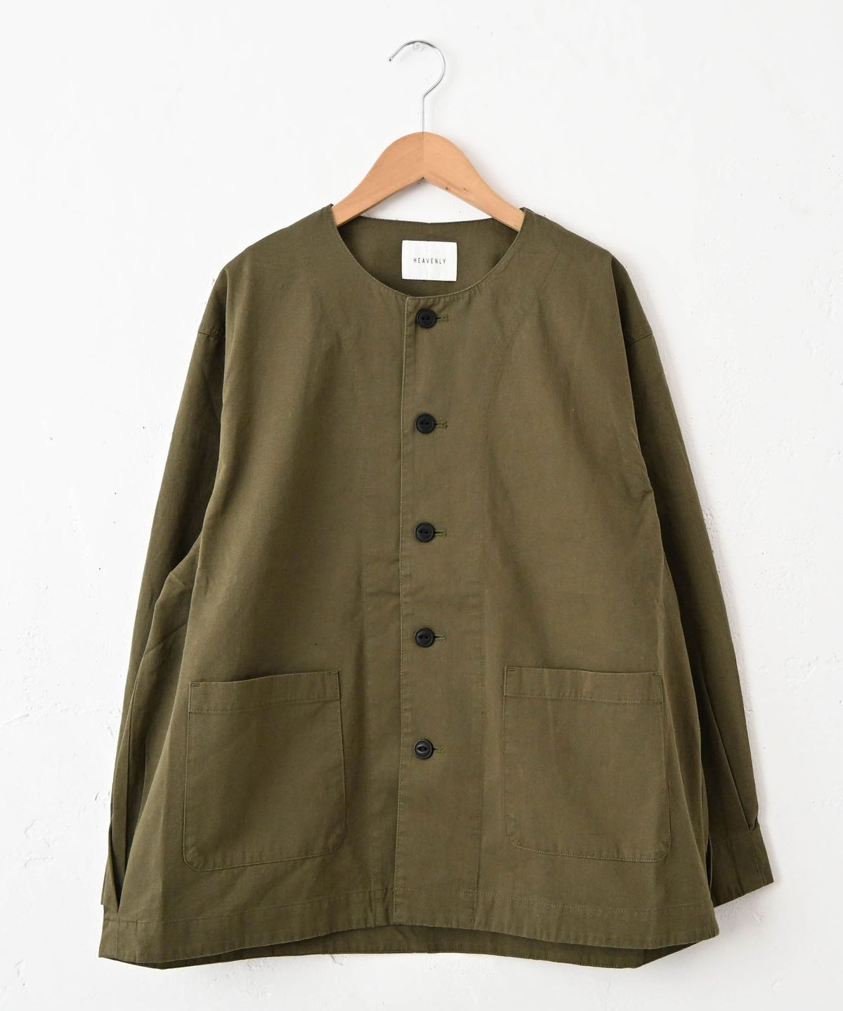 HEAVENLY｜Cotton Twill Nocollar Jacket [[2649103]][C]