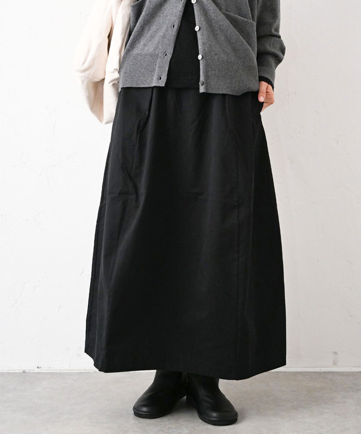 HEAVENLY｜Cotton Twill Cocoon Skirt [[2649121]][C]