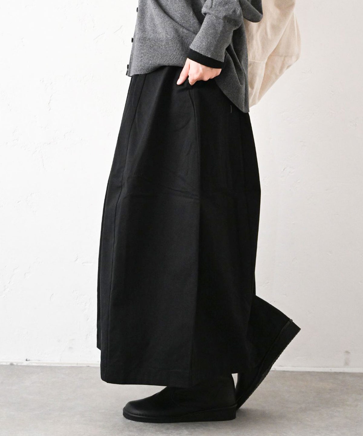 HEAVENLY｜Cotton Twill Cocoon Skirt [[2649121]][C]