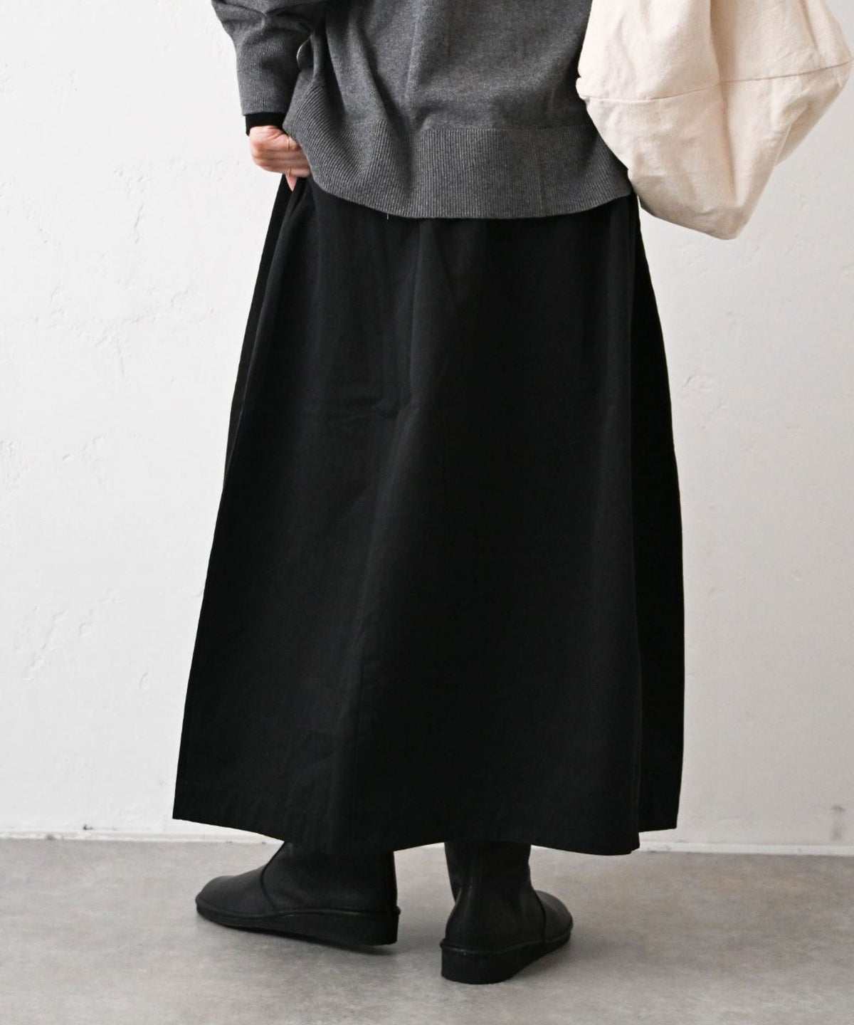 HEAVENLY｜Cotton Twill Cocoon Skirt [[2649121]][C]