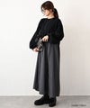 HUMS｜布帛ドッキングニットワンピース [[RNK-2694]][C]
