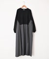 HUMS｜布帛ドッキングニットワンピース [[RNK-2694]][C]