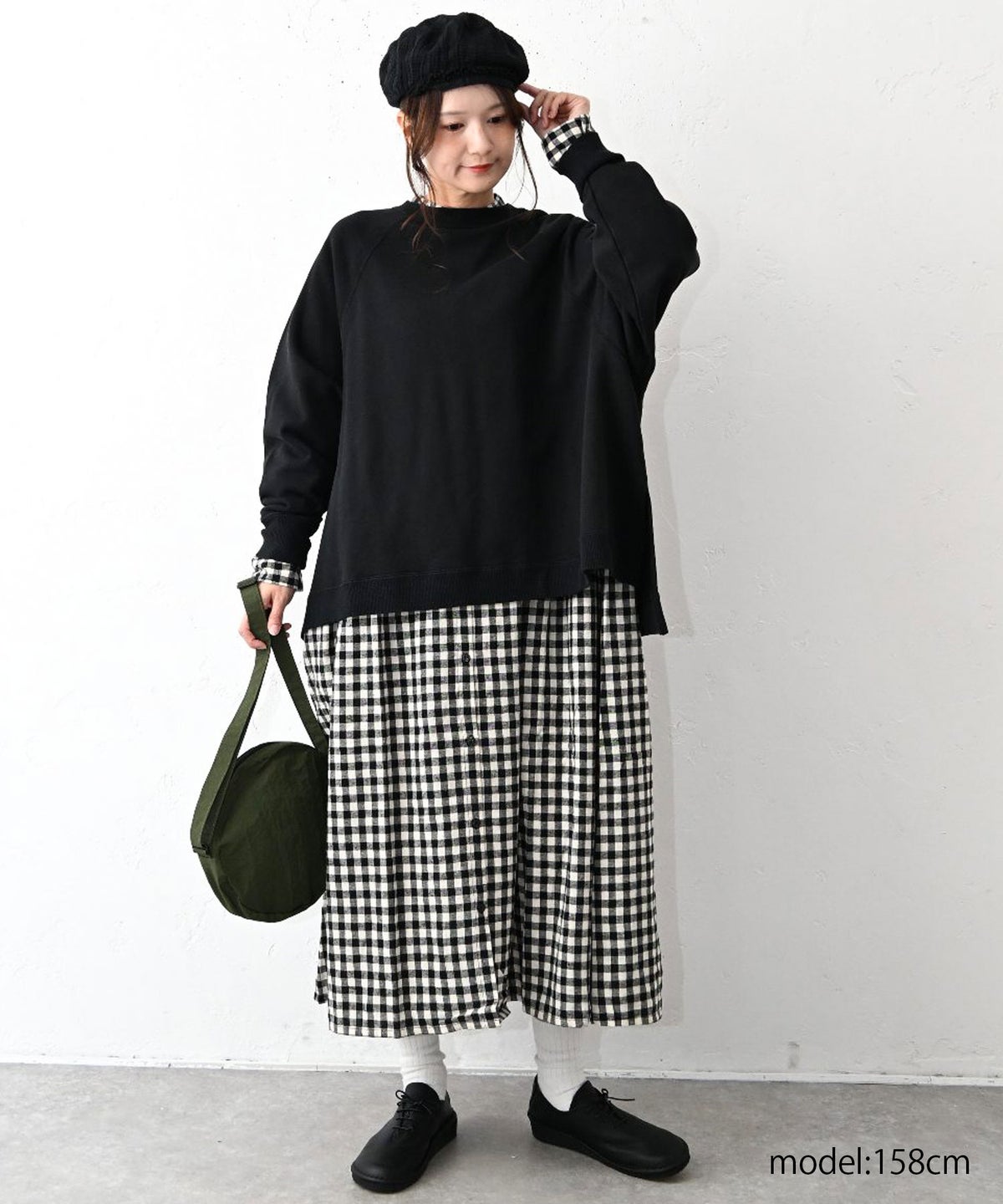  ichi｜起毛チェックワンピース [[260413]][C]
