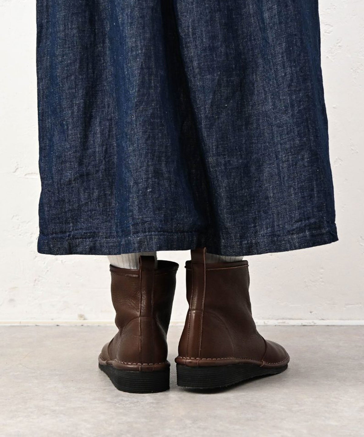 ramble comfort｜オイルシュリンクレザーショートブーツ [[373-73390-1]][C]